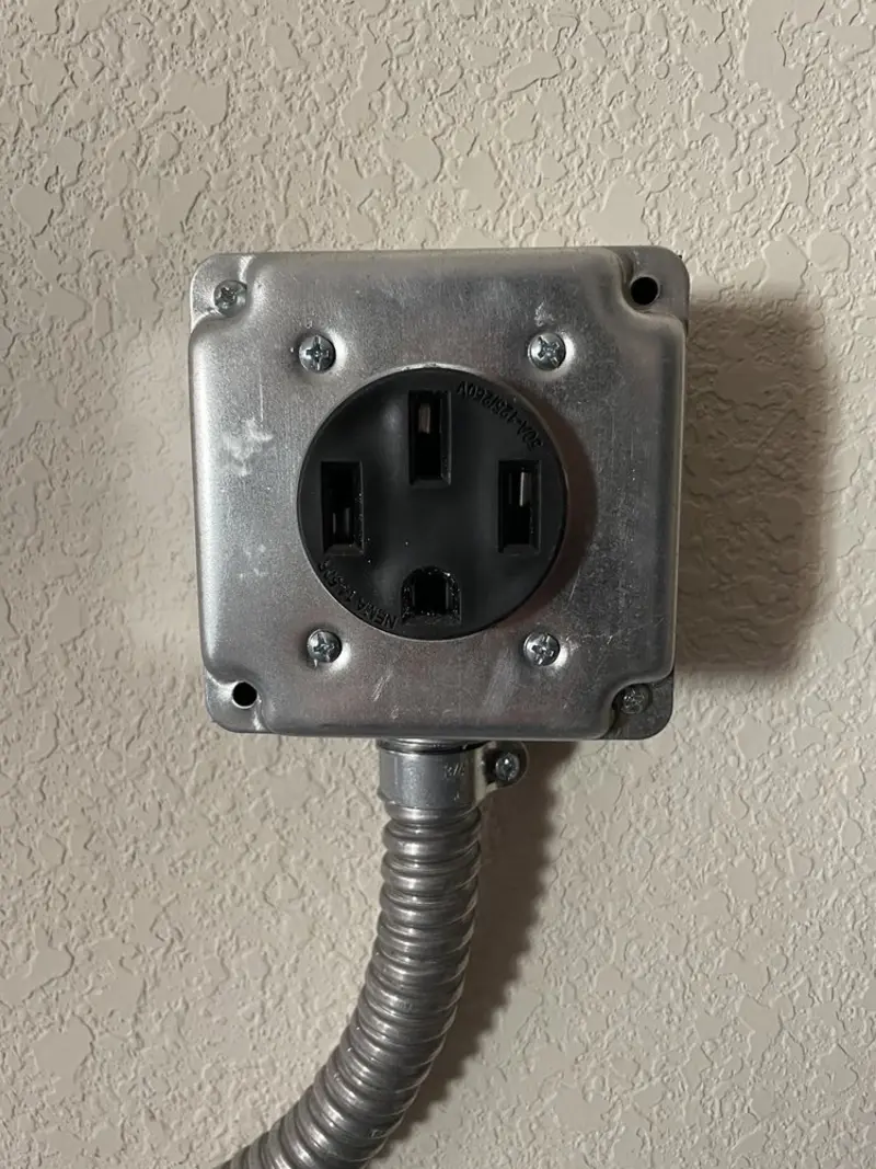NEMA 14-50 outlet installed for Electrical Panel Upgrade in Santa Venetia